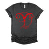 Red Aries Zodiac Sign Birthday Stars March April Horoscope T-Shirt