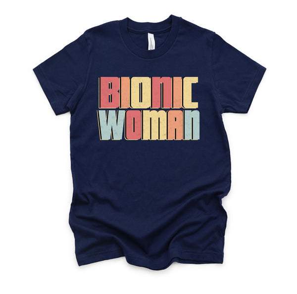 Bionic Woman Shirt / Get Well Soon Gifts For Women / Knee Hip Back Leg Replacement Tshirt - Unisex T-Shirt XS - 4XL