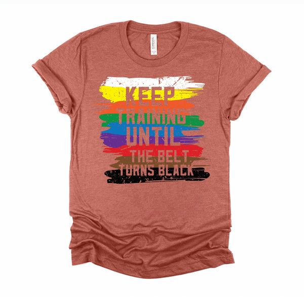 Black Belt Martial Art Training Karate Tae Kwon Do Kick T-Shirt