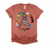 Peace Sign Butterflies 60's Retro Design World 70s Hippie T-Shirt