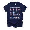 Immune System Cells Tshirt, Microbiology Shirt, Know Your Weapon T Shirt, Funny Biology Gift Unisex T-Shirt XS-4XL