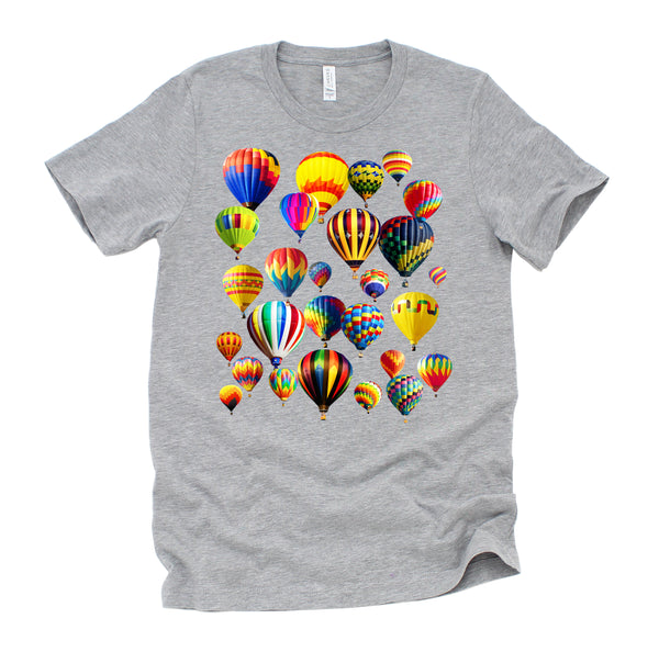 Colorful Cute Hot Air Balloon Ride Vacation Flying Balloons T-Shirt