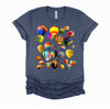 Colorful Cute Hot Air Balloon Ride Vacation Flying Balloons T-Shirt