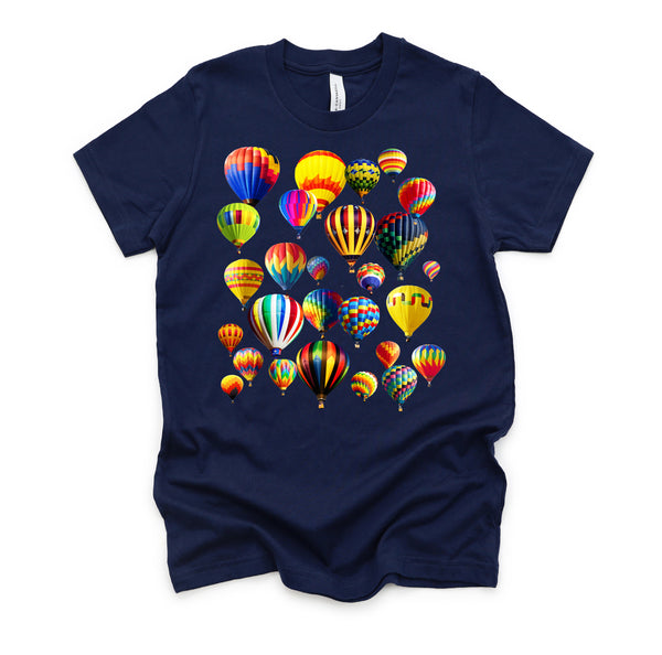 Colorful Cute Hot Air Balloon Ride Vacation Flying Balloons T-Shirt