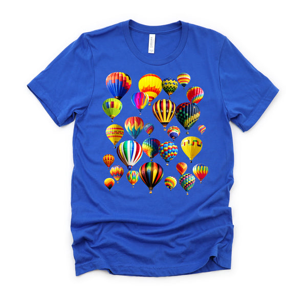 Colorful Cute Hot Air Balloon Ride Vacation Flying Balloons T-Shirt
