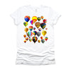 Colorful Cute Hot Air Balloon Ride Vacation Flying Balloons T-Shirt