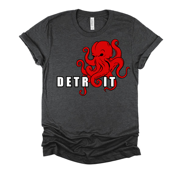 Detroit Michigan Octopus Kraken Downtown Motor City T-Shirt
