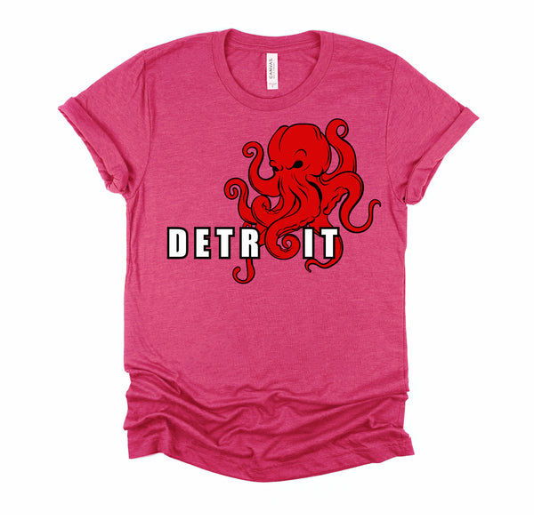 Detroit Michigan Octopus Kraken Downtown Motor City T-Shirt
