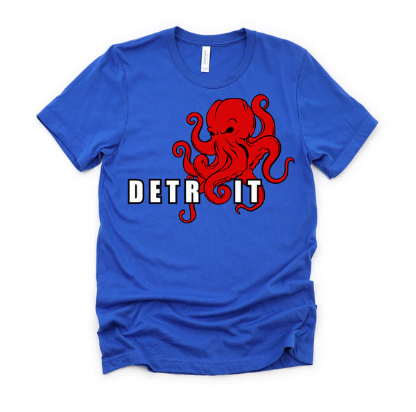 Detroit Michigan Octopus Kraken Downtown Motor City T-Shirt