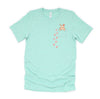 Easter Cute Bunny in Shirt Pocket Tee Rabbit Footprints T-Shirt