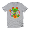 Hippie Frog Peace Sign Yoga Frogs Hippies 70s T-Shirt