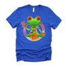 Hippie Frog Peace Sign Yoga Frogs Hippies 70s T-Shirt
