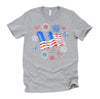 Fireworks 4th of July American Flag Patriotic Sparklers T-Shirt