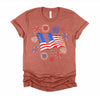 Fireworks 4th of July American Flag Patriotic Sparklers T-Shirt