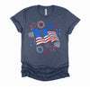 Fireworks 4th of July American Flag Patriotic Sparklers T-Shirt