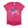 Fireworks 4th of July American Flag Patriotic Sparklers T-Shirt