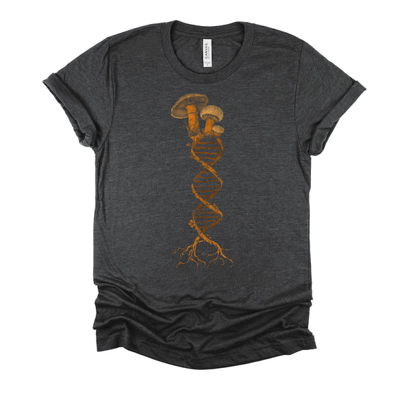 Mushroom Cottagecore DNA Mycology Shroom Hunter Foraging Shirt