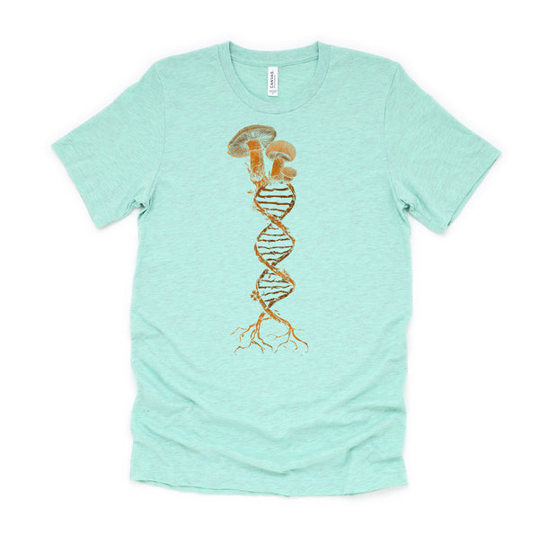 Mushroom Cottagecore DNA Mycology Shroom Hunter Foraging Shirt