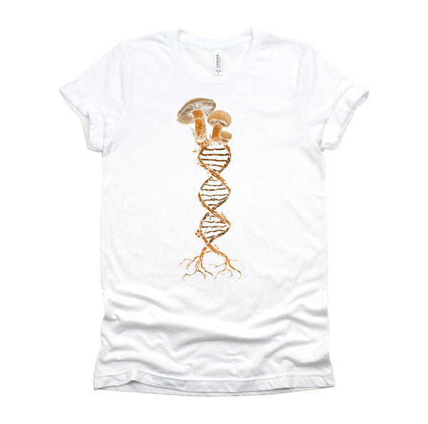 Mushroom Cottagecore DNA Mycology Shroom Hunter Foraging Shirt