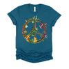 Magic Mushrooms Peace Sign Psychedelic Retro Shrooms Gift Shirt