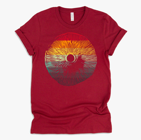 Retro Mushroom Cap Fungi Mycology Wild Mushrooms Cottagecore T-Shirt