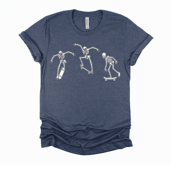 Skateboarding Skeletons Skater Halloween Shirt
