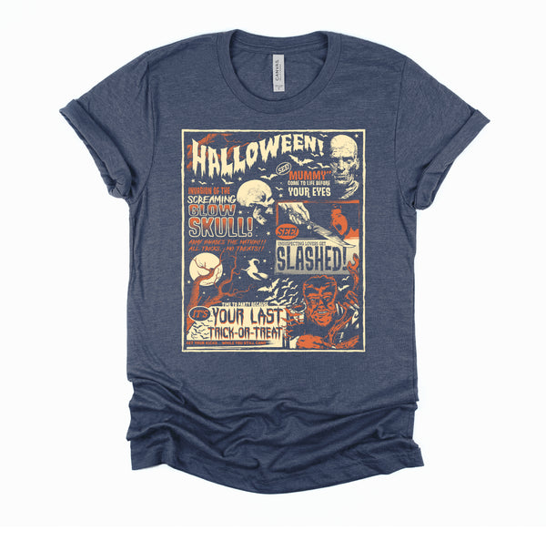 Vintage Horrorfest Movie Poster Terror Halloween Shirt