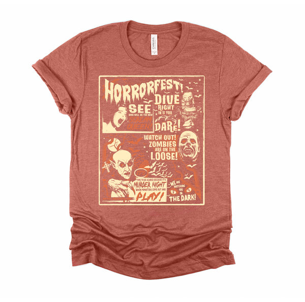 Vintage Horrorfest Poster Halloween Movie Shirt