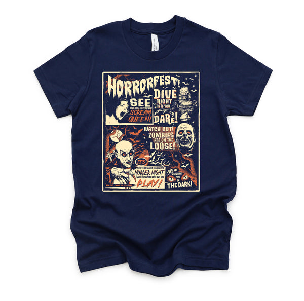 Vintage Horrorfest Poster Halloween Movie Shirt