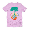 World Peace Tree Of Life Shirt, Love People Earth Day Tshirt, Save The Forest One Love Retro Unisex T-Shirt XS-4X
