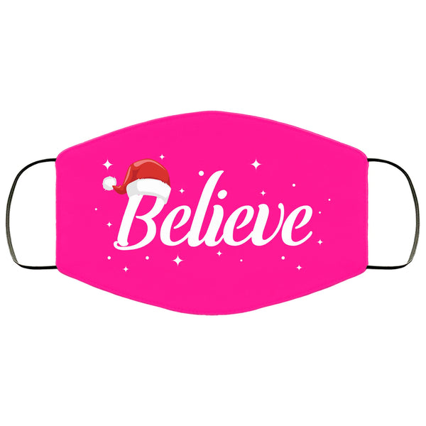 Christmas Face Mask Adult & Kids Mask Believe SantaFace Masks Anti Microbial