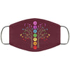 Chakra Tree Of Life Face Mask Adult & Kids Mask Yoga Meditation Healing Crystals NamasteFace Masks Anti Microbial