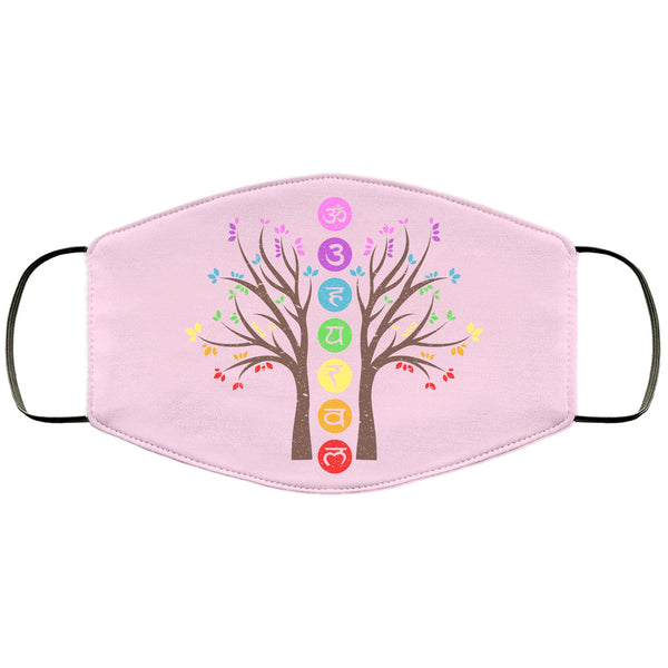 Chakra Tree Of Life Face Mask Adult & Kids Mask Yoga Meditation Healing Crystals NamasteFace Masks Anti Microbial