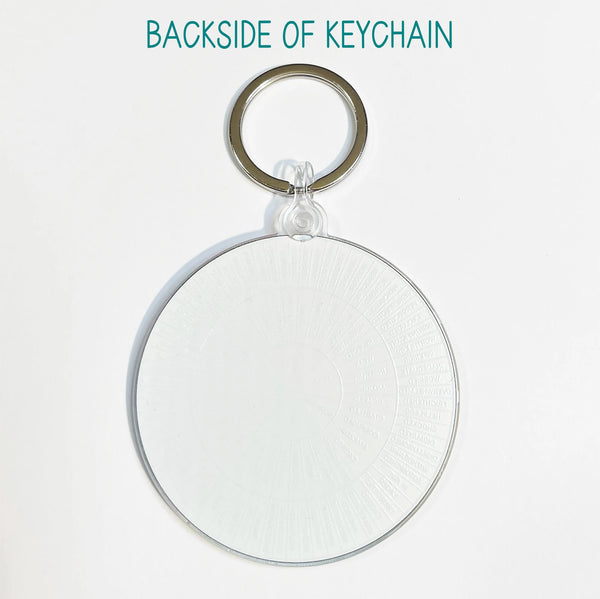 Feelings Wheel Keychain 2 1/2" or 3 1/2" / Acrylic Emotions Wheel Key Chain / Self Care Keychain / Therapist Gift / Stocking Stuffer