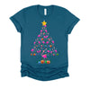 Pink Flamingo Christmas Tree Cute Flamingos Holiday Decor T-Shirt