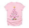 Pink Flamingo Christmas Tree Cute Flamingos Holiday Decor T-Shirt