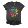 Autism Awareness Accept Understand Love ASD Rainbow Flower T-Shirt