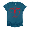 Red Aries Zodiac Sign Birthday Stars March April Horoscope T-Shirt