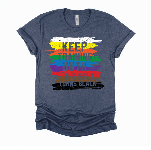 Black Belt Martial Art Training Karate Tae Kwon Do Kick T-Shirt