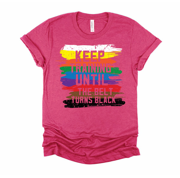 Black Belt Martial Art Training Karate Tae Kwon Do Kick T-Shirt