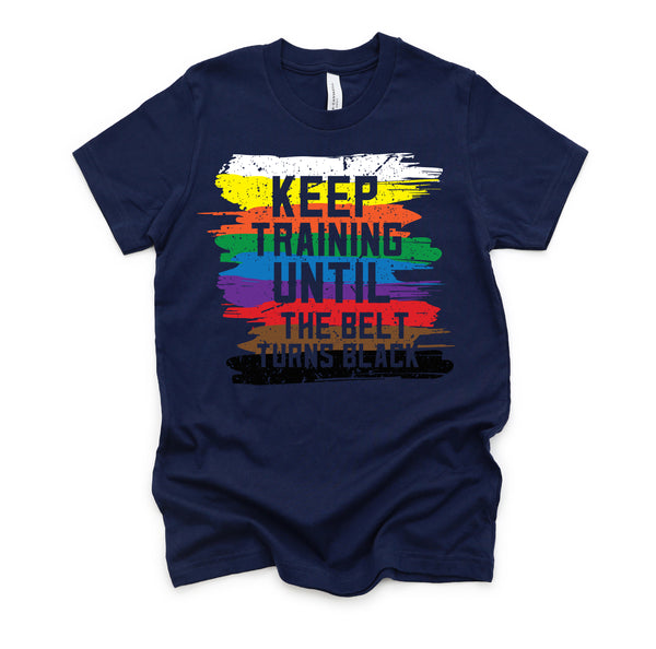 Black Belt Martial Art Training Karate Tae Kwon Do Kick T-Shirt