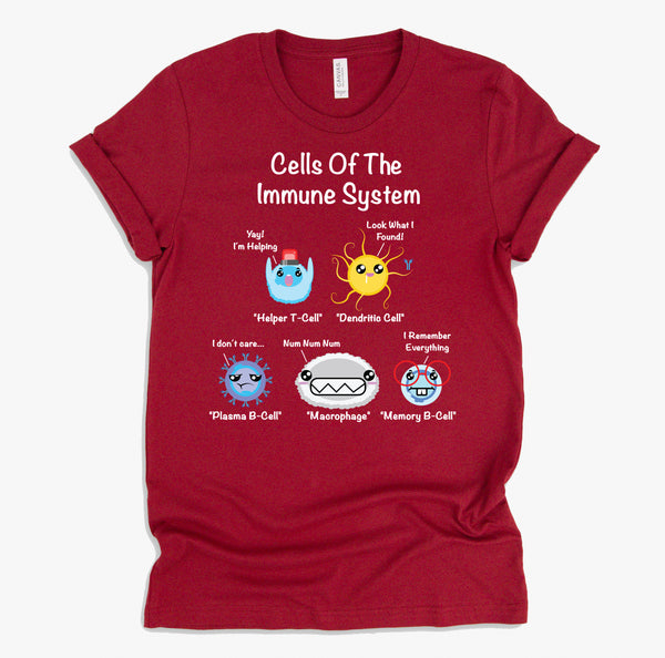 Immune System Cells Biology Gifts Science Humor Immunologist T-Shirt