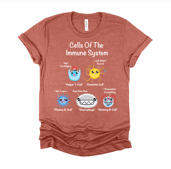 Immune System Cells Biology Gifts Science Humor Immunologist T-Shirt