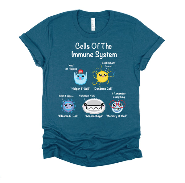 Immune System Cells Biology Gifts Science Humor Immunologist T-Shirt