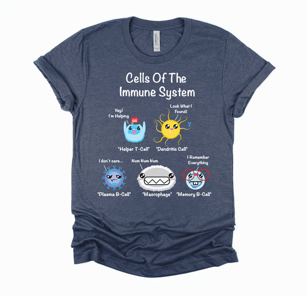 Immune System Cells Biology Gifts Science Humor Immunologist T-Shirt