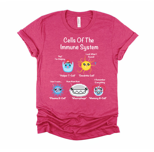 Immune System Cells Biology Gifts Science Humor Immunologist T-Shirt
