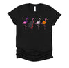 Pink Flamingo Halloween Costume Witch Vampire Mummy Jack T-Shirt