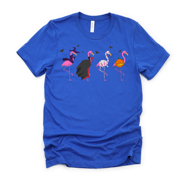 Pink Flamingo Halloween Costume Witch Vampire Mummy Jack T-Shirt