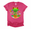 Hippie Frog Peace Sign Yoga Frogs Hippies 70s T-Shirt