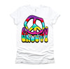 Groovy Hippie 60s 70s Peace Sign Symbol 1970s Flower Power T-Shirt